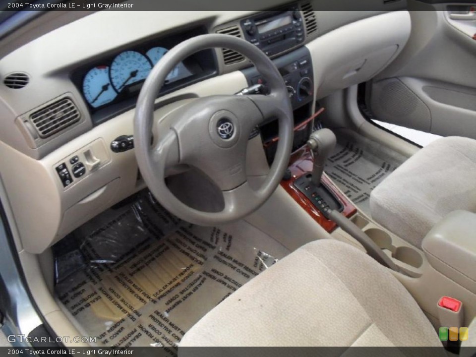 Light Gray Interior Prime Interior for the 2004 Toyota Corolla LE #42816590