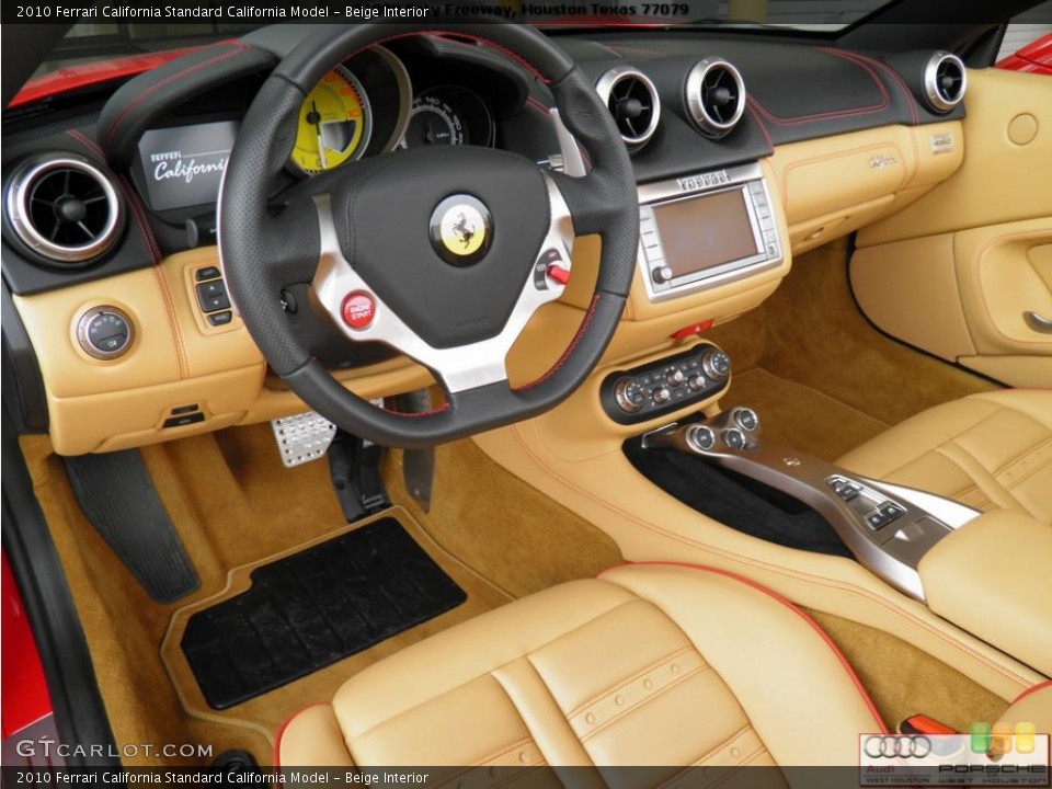 Beige 2010 Ferrari California Interiors