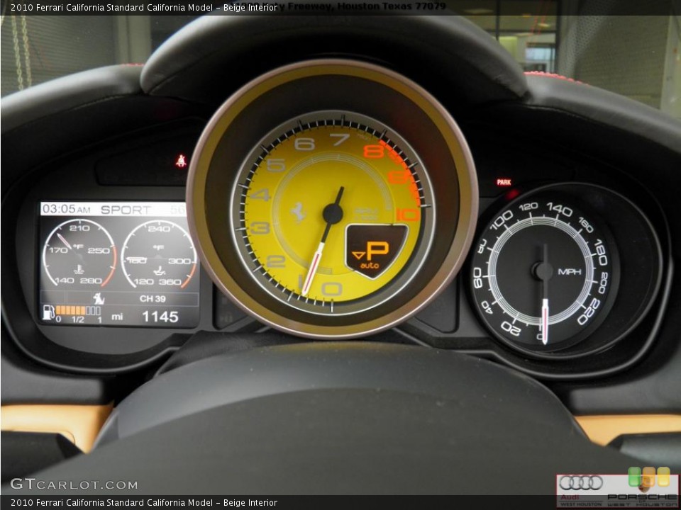 Beige Interior Gauges for the 2010 Ferrari California  #42816890
