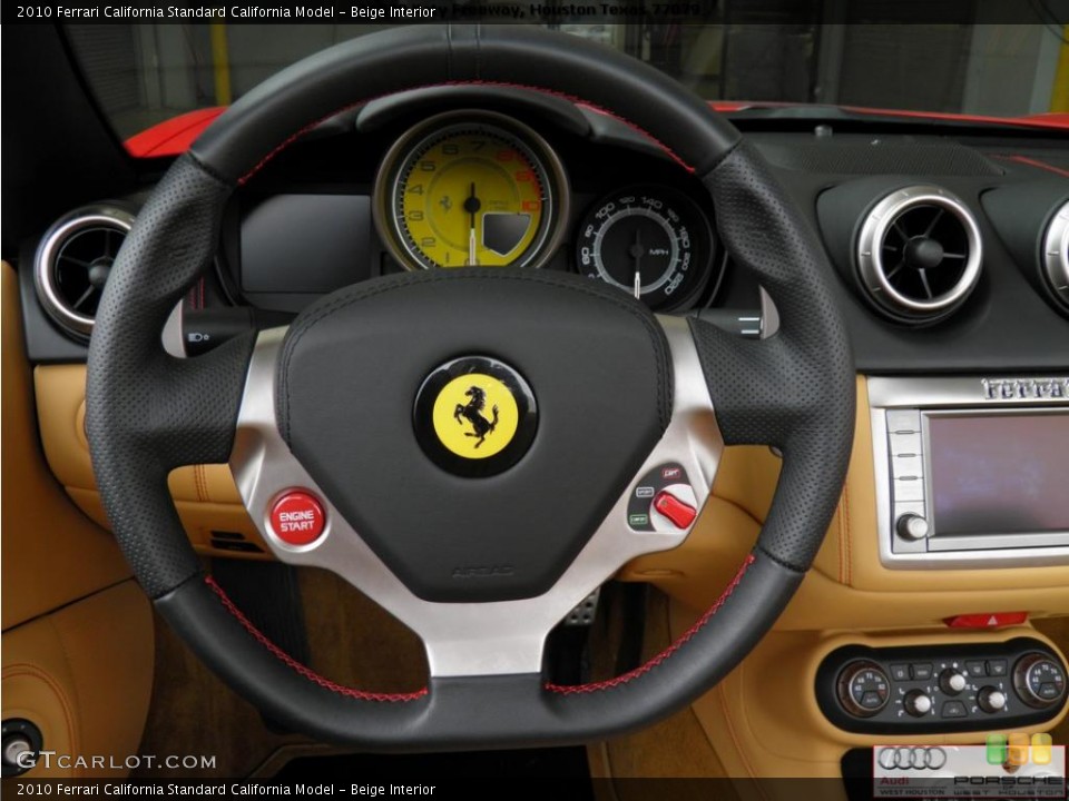 Beige Interior Steering Wheel for the 2010 Ferrari California  #42816950