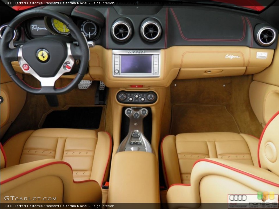 Beige Interior Dashboard for the 2010 Ferrari California  #42816970