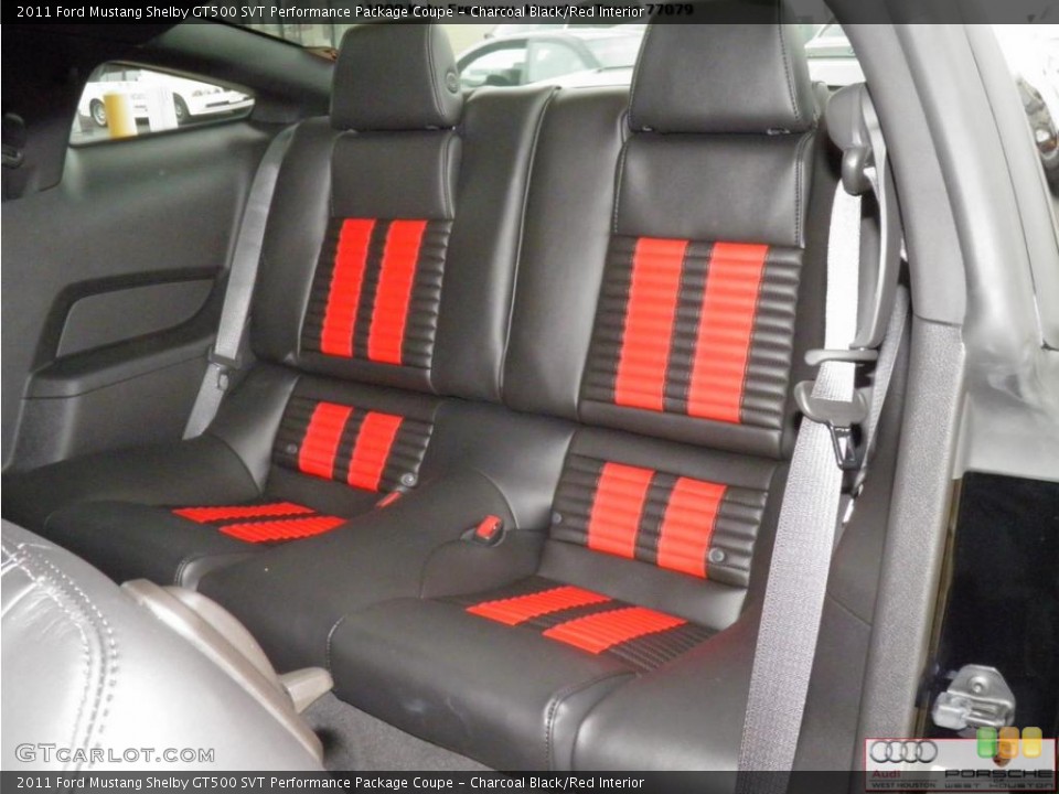 Charcoal Black/Red Interior Photo for the 2011 Ford Mustang Shelby GT500 SVT Performance Package Coupe #42817412