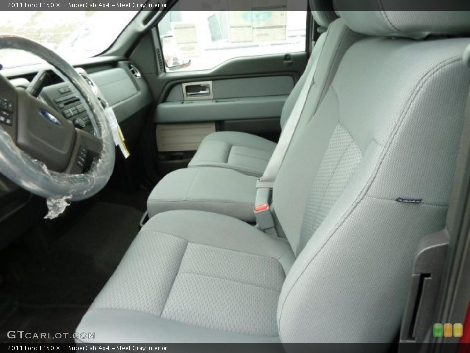 Steel Gray Interior Photo for the 2011 Ford F150 XLT SuperCab 4x4 #42817494