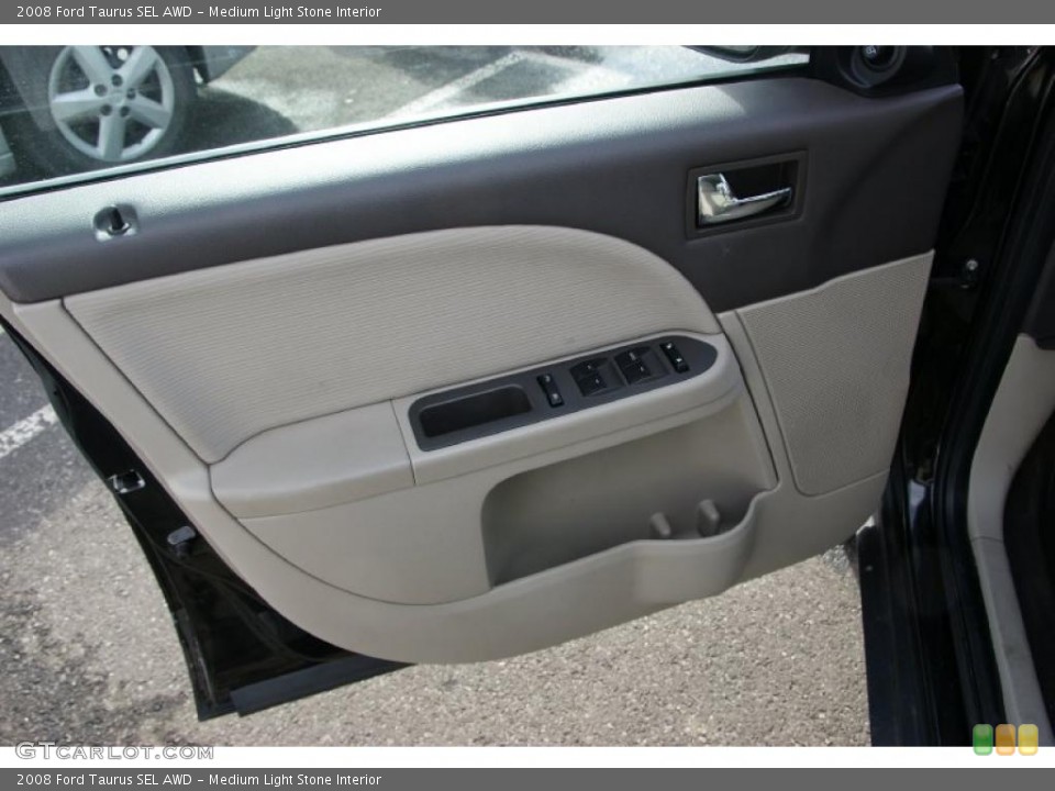 Medium Light Stone Interior Door Panel for the 2008 Ford Taurus SEL AWD #42819066