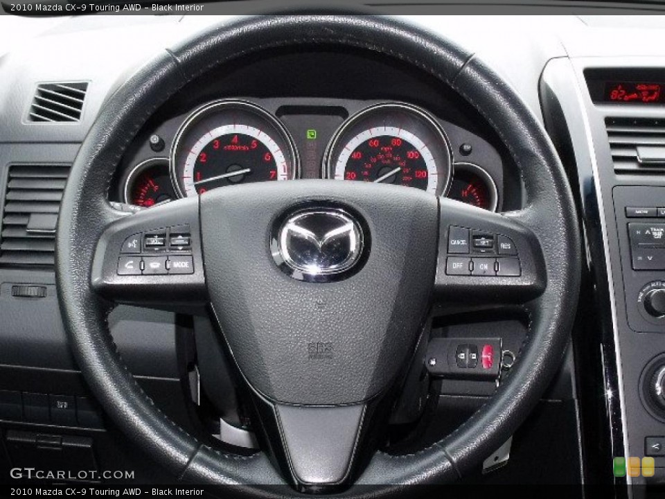 Black Interior Steering Wheel for the 2010 Mazda CX-9 Touring AWD #42819410