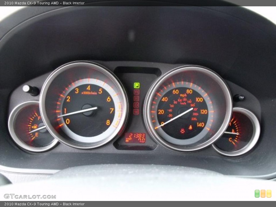 Black Interior Gauges for the 2010 Mazda CX-9 Touring AWD #42819454