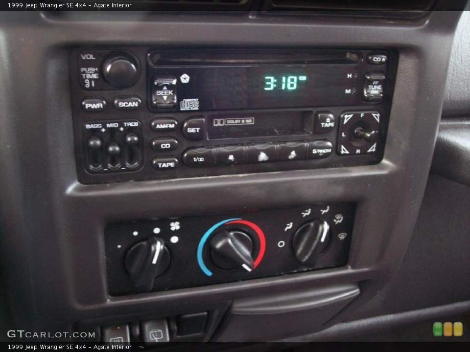 Agate Interior Controls for the 1999 Jeep Wrangler SE 4x4 #42821198