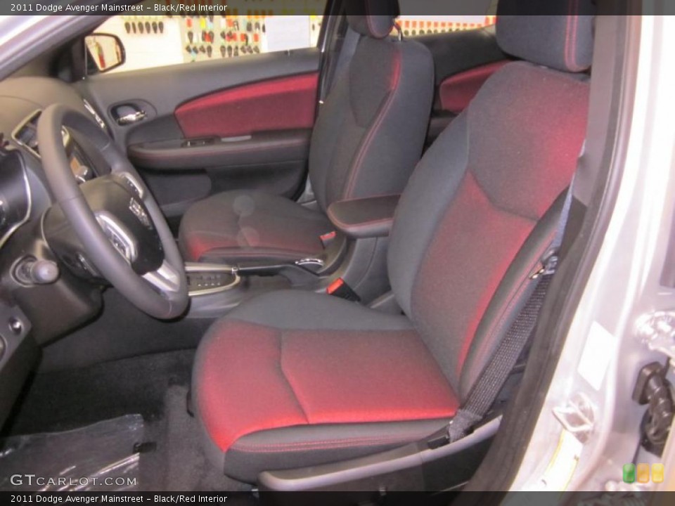 Black/Red Interior Photo for the 2011 Dodge Avenger Mainstreet #42821462
