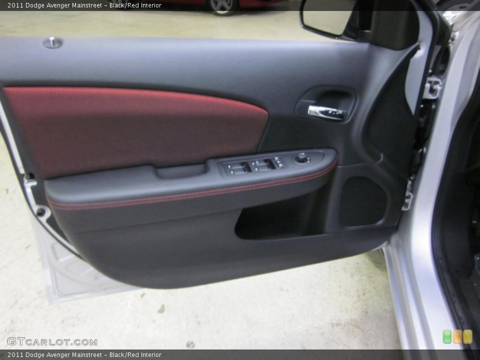 Black/Red Interior Door Panel for the 2011 Dodge Avenger Mainstreet #42821546