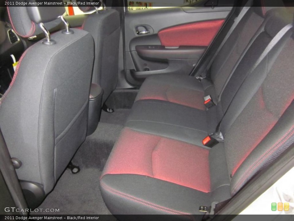 Black/Red Interior Photo for the 2011 Dodge Avenger Mainstreet #42821614