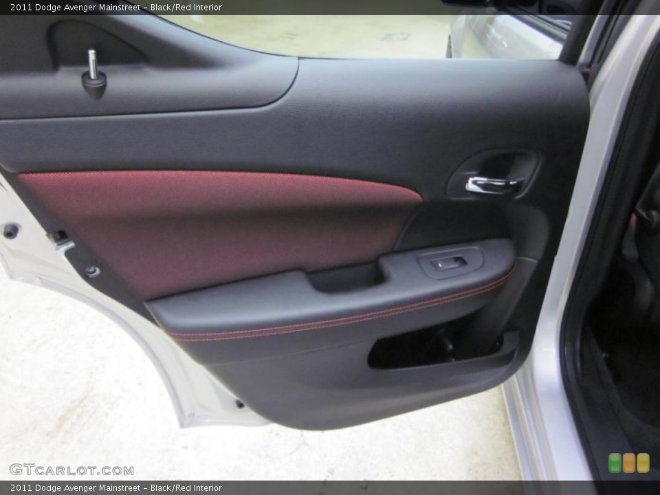 Black/Red Interior Door Panel for the 2011 Dodge Avenger Mainstreet #42821638
