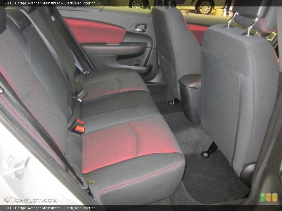Black/Red Interior Photo for the 2011 Dodge Avenger Mainstreet #42821674