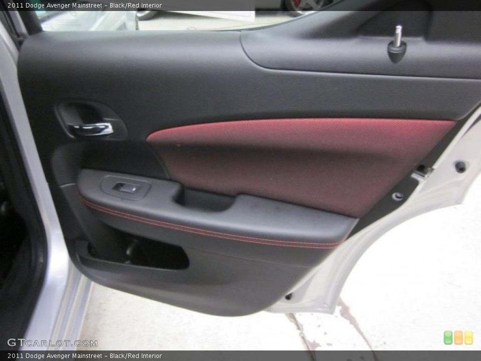 Black/Red Interior Door Panel for the 2011 Dodge Avenger Mainstreet #42821690