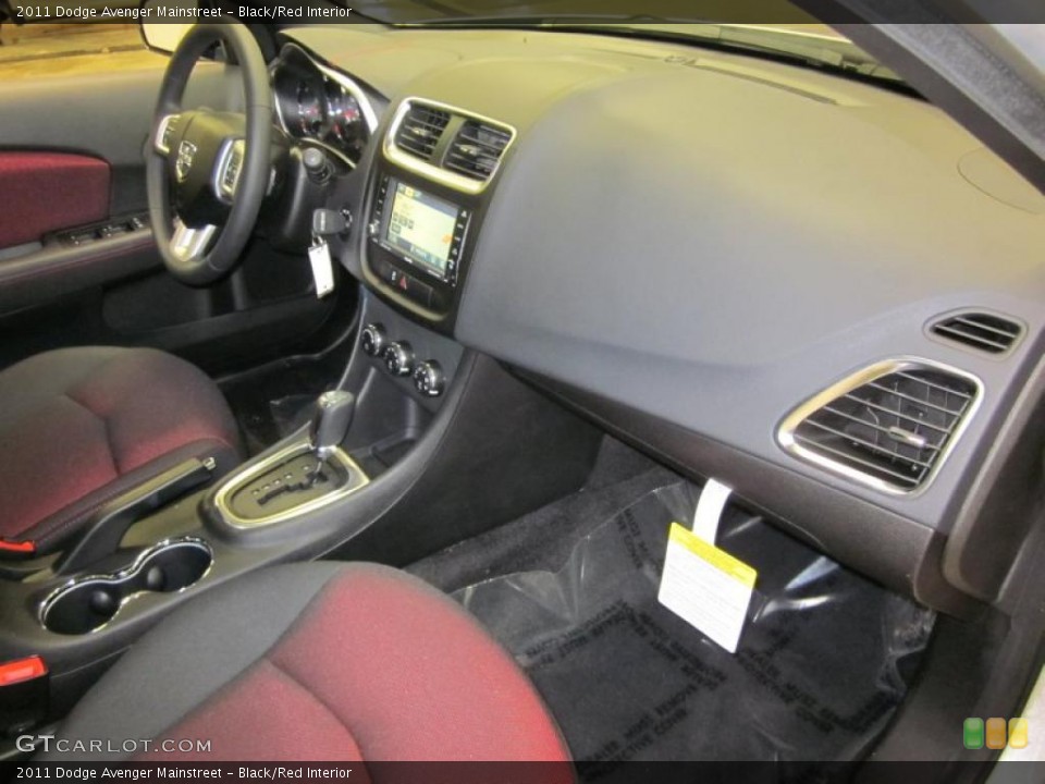 Black/Red Interior Dashboard for the 2011 Dodge Avenger Mainstreet #42821710