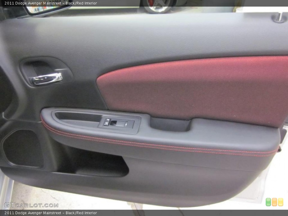 Black/Red Interior Door Panel for the 2011 Dodge Avenger Mainstreet #42821726