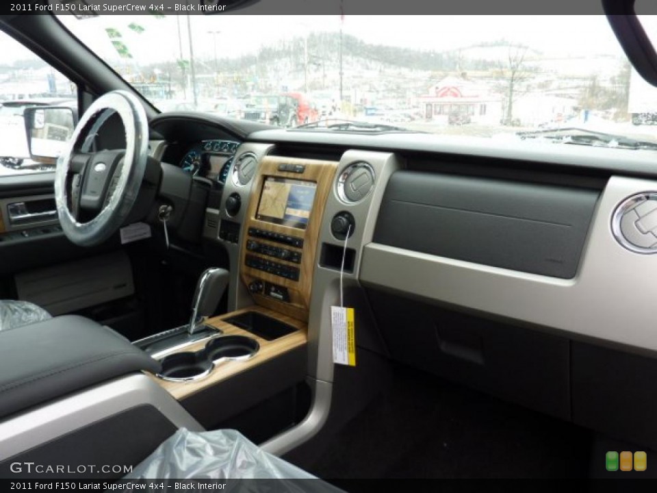 Black Interior Dashboard for the 2011 Ford F150 Lariat SuperCrew 4x4 #42827018