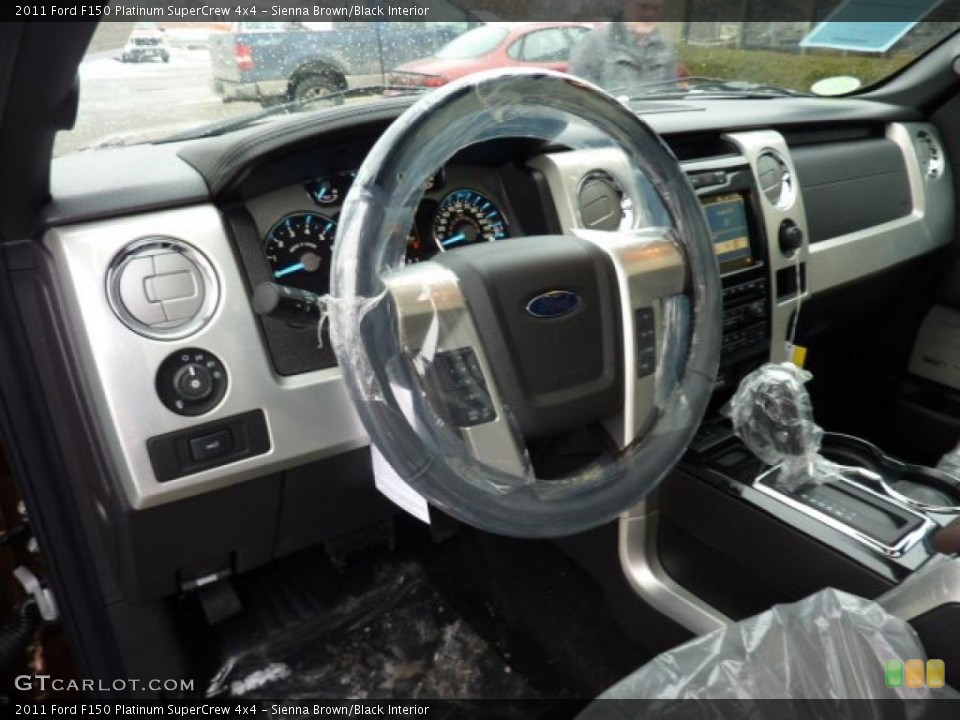 Sienna Brown/Black Interior Dashboard for the 2011 Ford F150 Platinum SuperCrew 4x4 #42827266