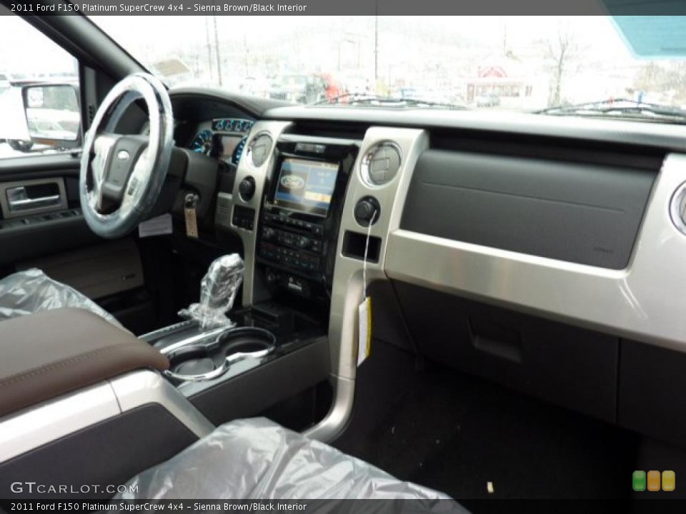 Sienna Brown/Black Interior Dashboard for the 2011 Ford F150 Platinum SuperCrew 4x4 #42827322