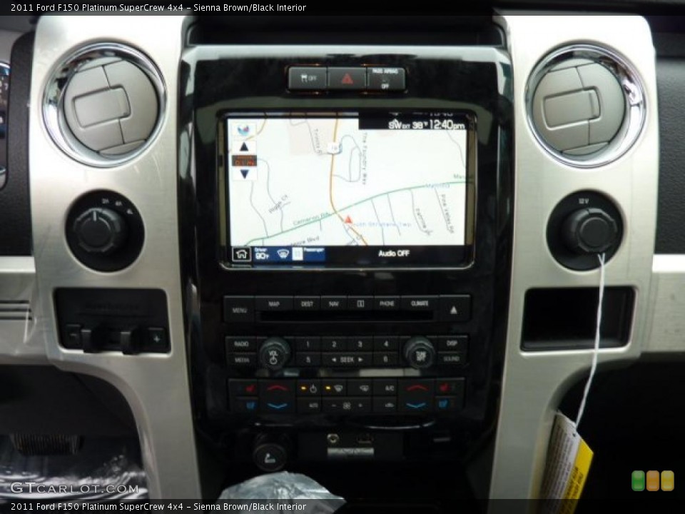 Sienna Brown/Black Interior Navigation for the 2011 Ford F150 Platinum SuperCrew 4x4 #42827366