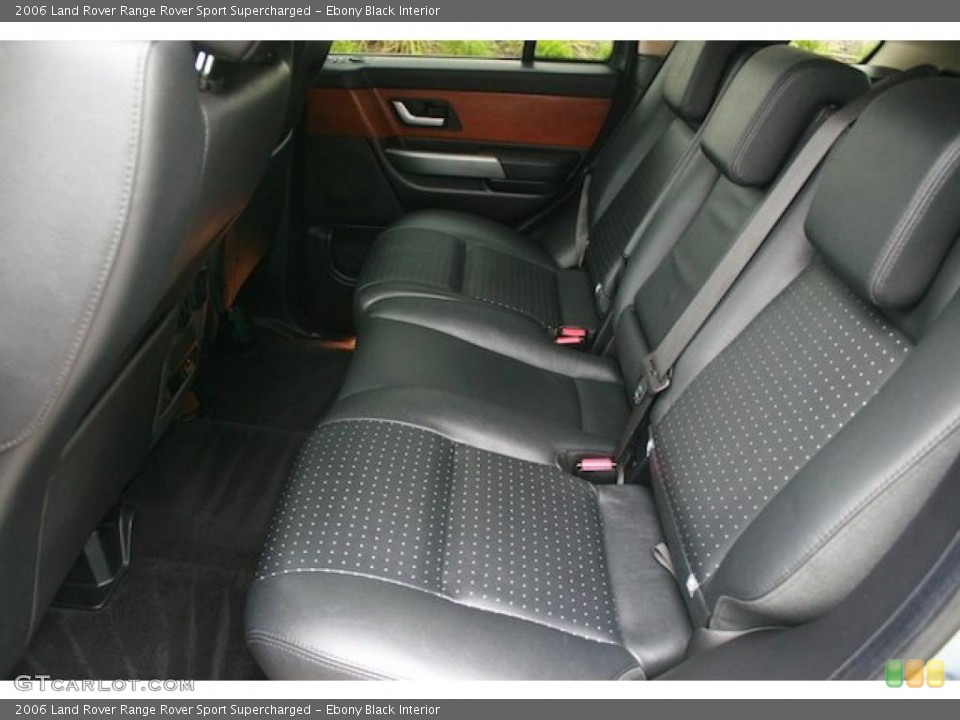Ebony Black Interior Photo for the 2006 Land Rover Range Rover Sport Supercharged #42827418