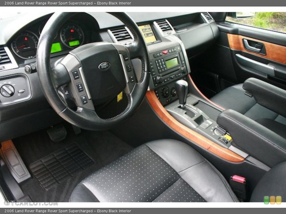 Ebony Black Interior Prime Interior for the 2006 Land Rover Range Rover Sport Supercharged #42827602