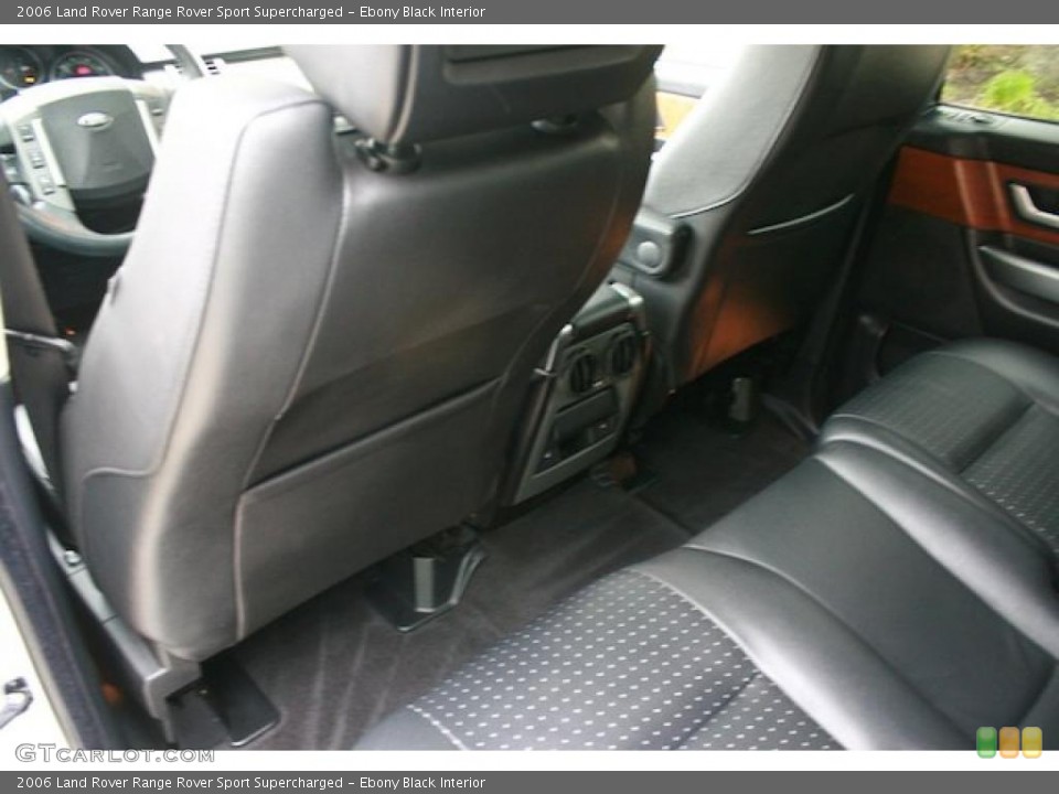 Ebony Black Interior Photo for the 2006 Land Rover Range Rover Sport Supercharged #42827714