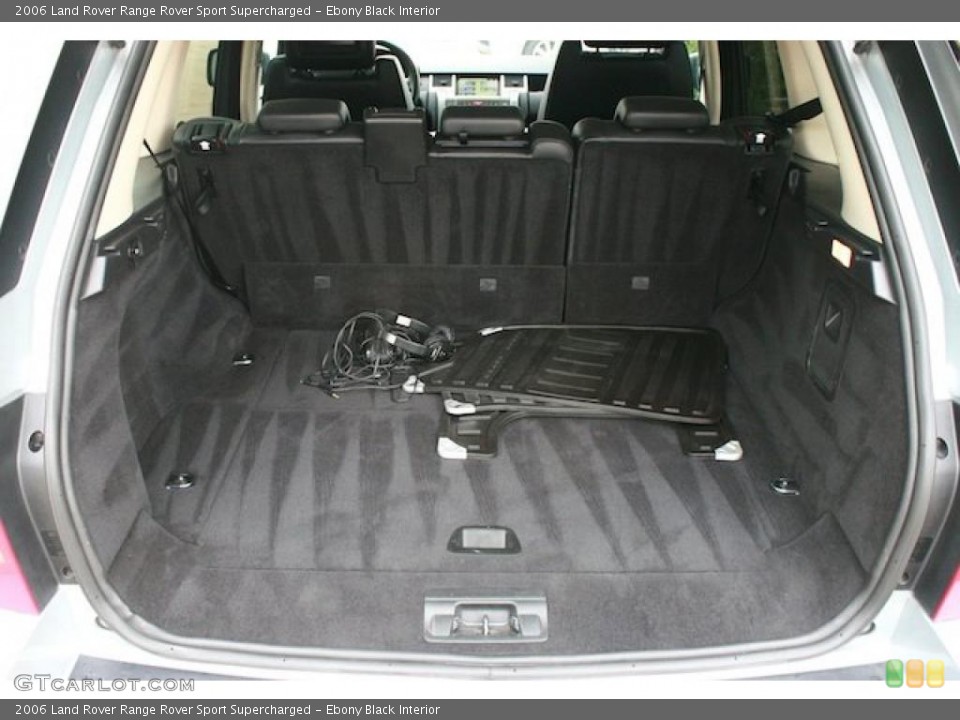 Ebony Black Interior Trunk for the 2006 Land Rover Range Rover Sport Supercharged #42827758