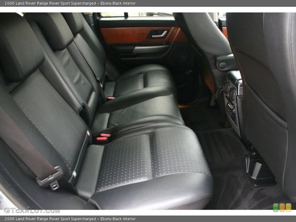 Ebony Black Interior Photo for the 2006 Land Rover Range Rover Sport Supercharged #42827774