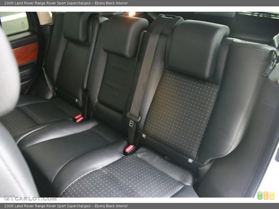 Ebony Black Interior Photo for the 2006 Land Rover Range Rover Sport Supercharged #42827790