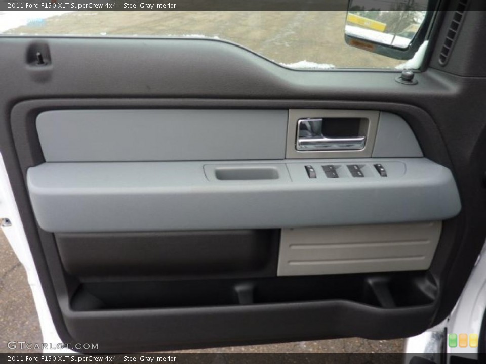 Steel Gray Interior Door Panel for the 2011 Ford F150 XLT SuperCrew 4x4 #42828230