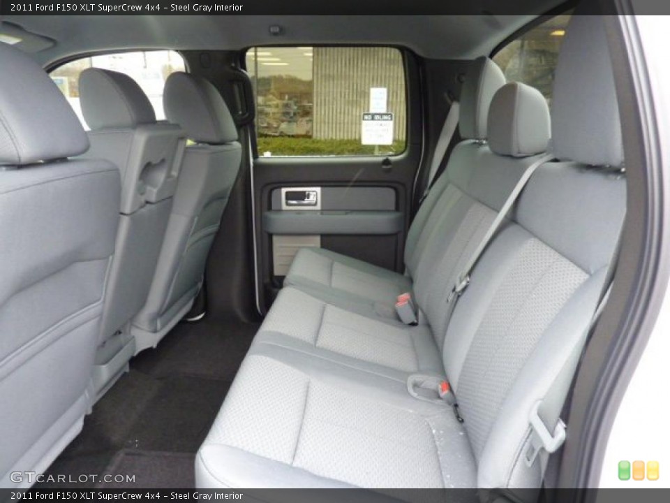 Steel Gray Interior Photo for the 2011 Ford F150 XLT SuperCrew 4x4 #42828246