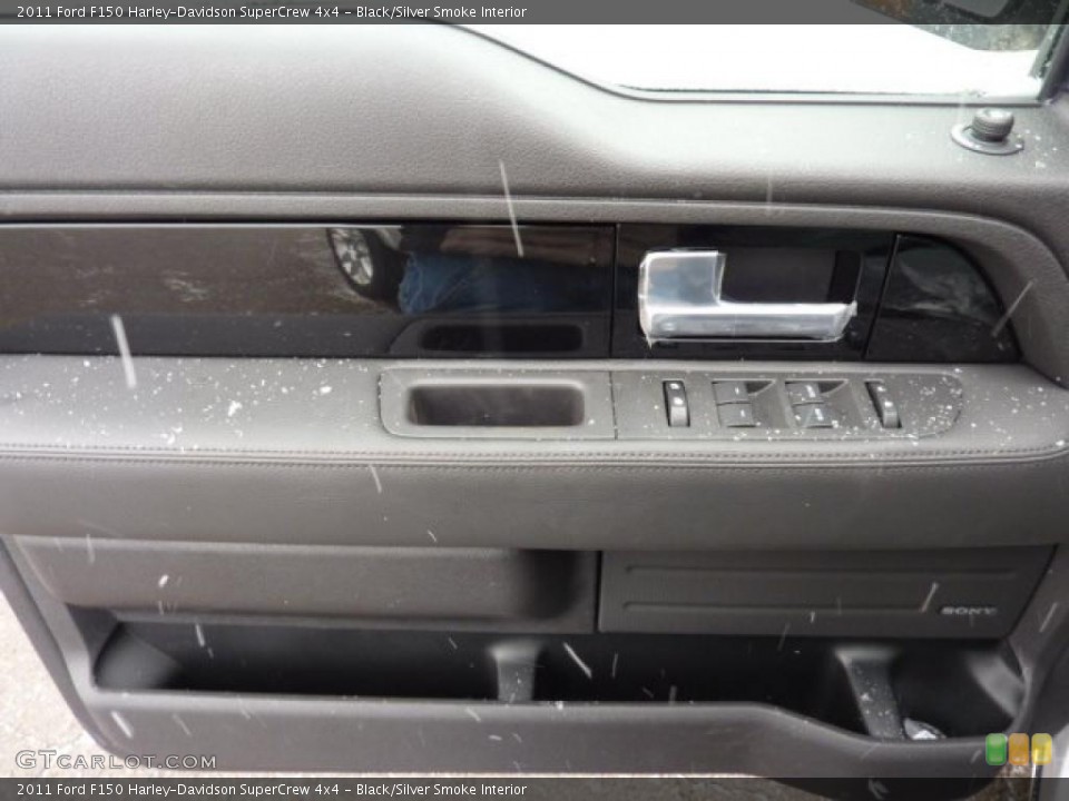 Black/Silver Smoke Interior Door Panel for the 2011 Ford F150 Harley-Davidson SuperCrew 4x4 #42828602