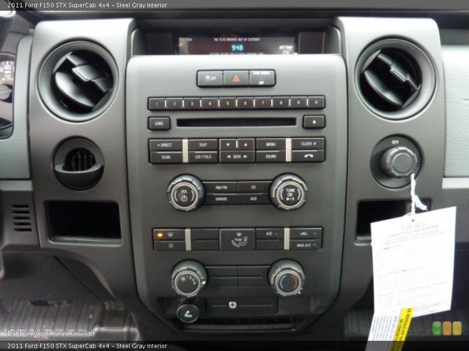 Steel Gray Interior Controls for the 2011 Ford F150 STX SuperCab 4x4 #42829154