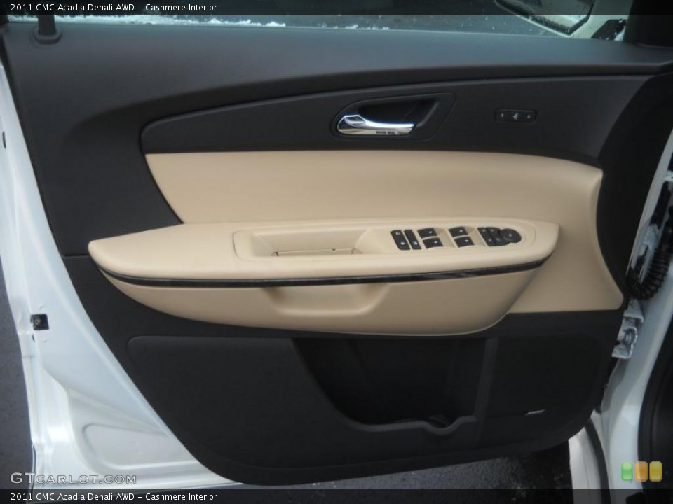 Cashmere Interior Door Panel for the 2011 GMC Acadia Denali AWD #42833846