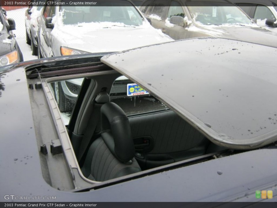 Graphite Interior Sunroof for the 2003 Pontiac Grand Prix GTP Sedan #42835055