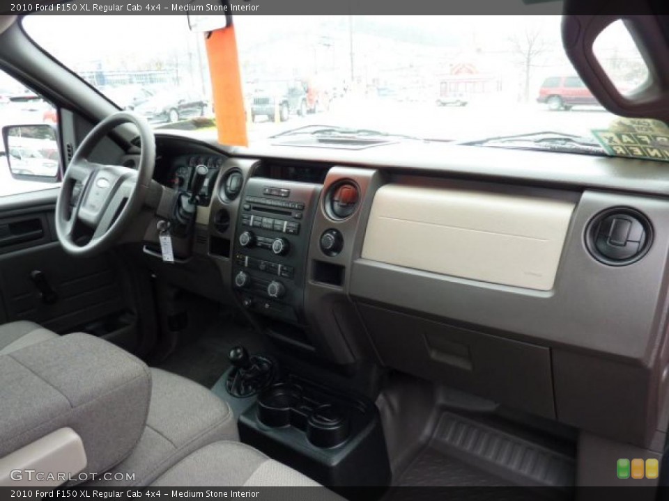 Medium Stone Interior Dashboard for the 2010 Ford F150 XL Regular Cab 4x4 #42835570