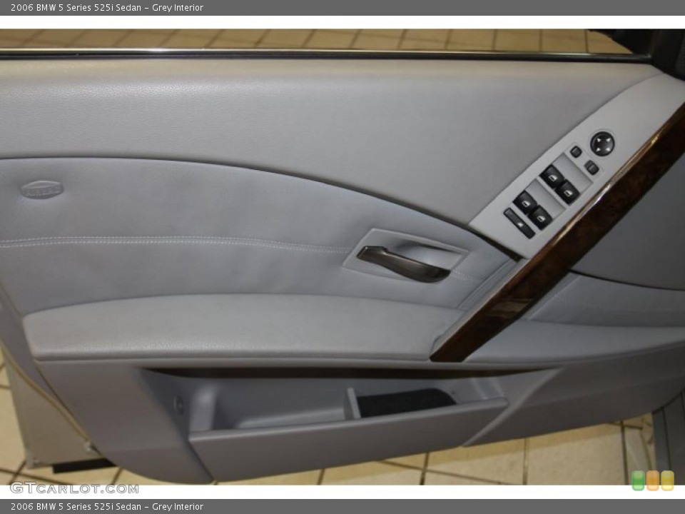 Grey Interior Door Panel for the 2006 BMW 5 Series 525i Sedan #42847578