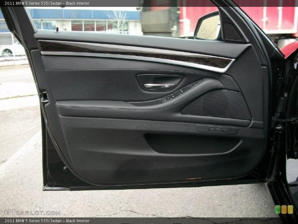 Black Interior Door Panel for the 2011 BMW 5 Series 535i Sedan #42849606
