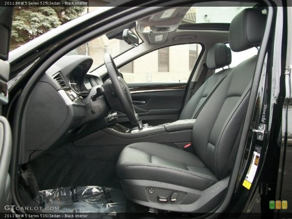 Black Interior Photo for the 2011 BMW 5 Series 535i Sedan #42849658