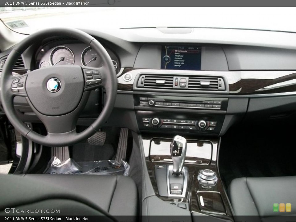 Black Interior Dashboard for the 2011 BMW 5 Series 535i Sedan #42849674