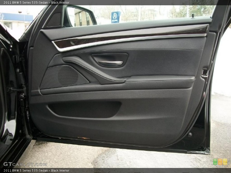 Black Interior Door Panel for the 2011 BMW 5 Series 535i Sedan #42849874