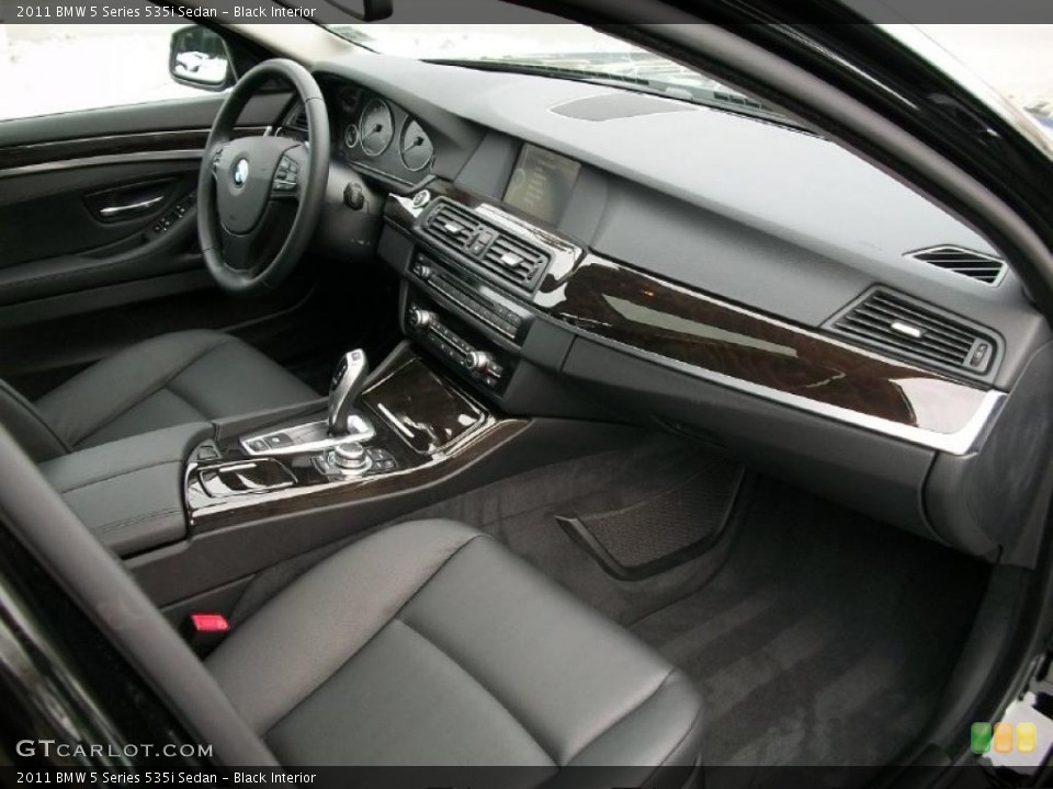 Black Interior Dashboard for the 2011 BMW 5 Series 535i Sedan #42849890