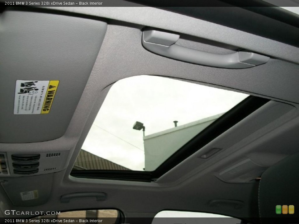 Black Interior Sunroof for the 2011 BMW 3 Series 328i xDrive Sedan #42850954