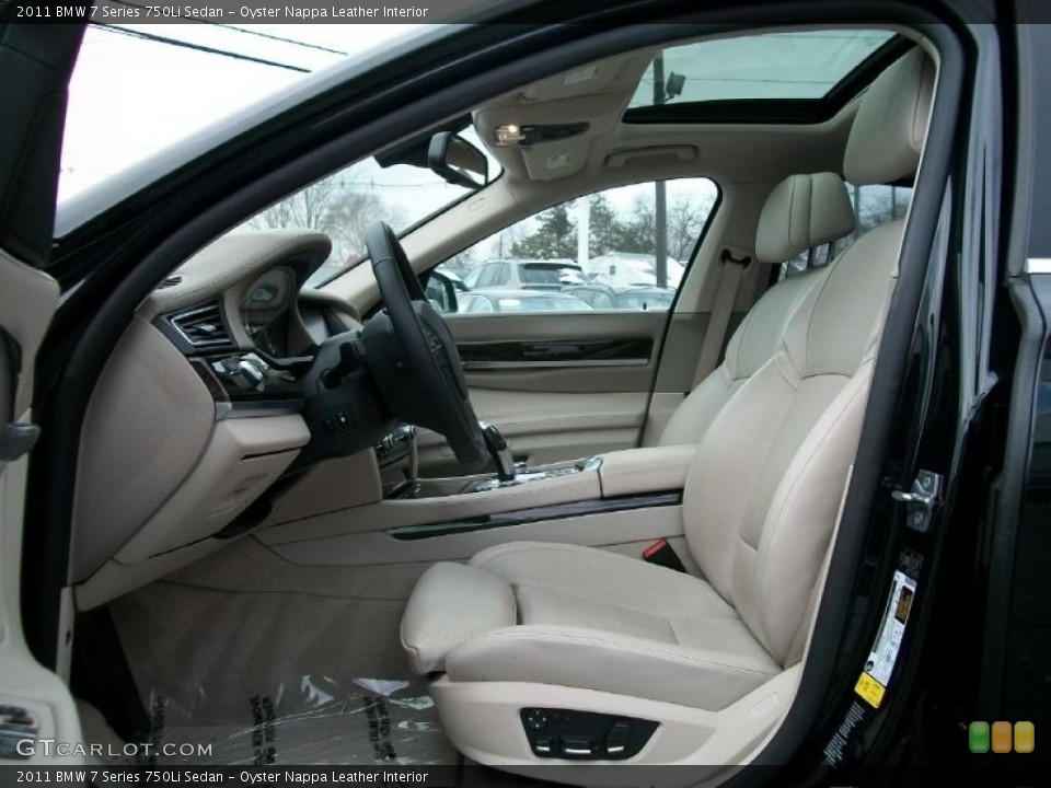 Oyster Nappa Leather Interior Photo for the 2011 BMW 7 Series 750Li Sedan #42853134