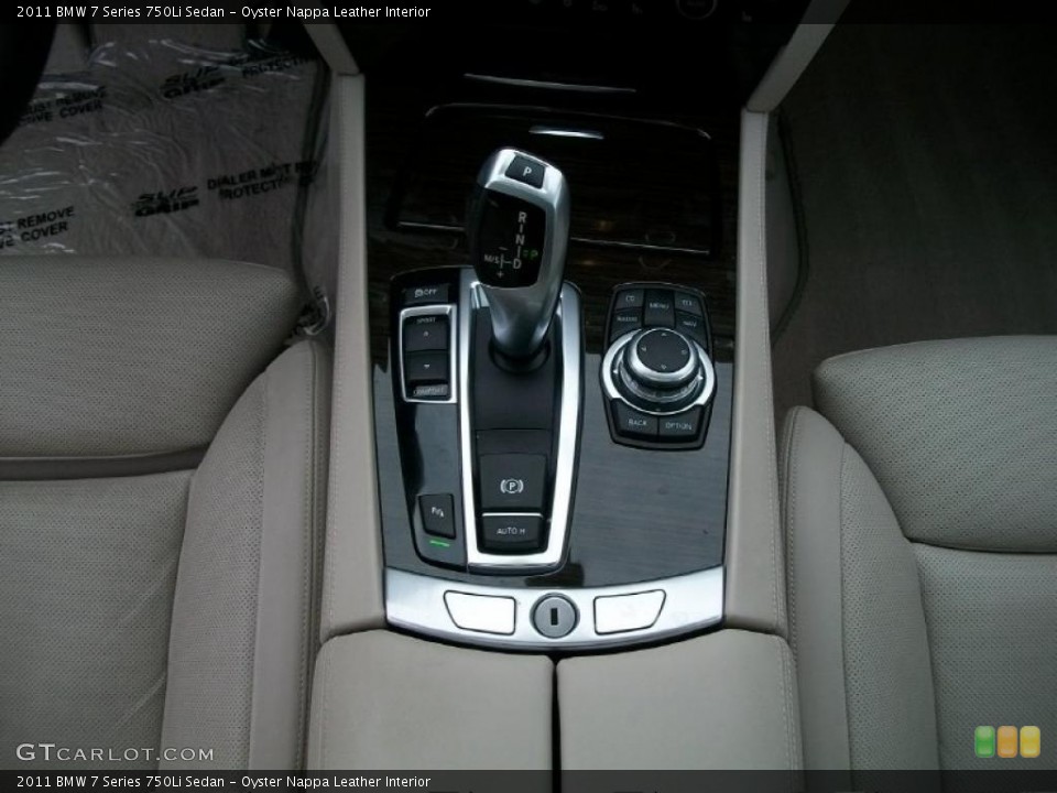 Oyster Nappa Leather Interior Transmission for the 2011 BMW 7 Series 750Li Sedan #42853266