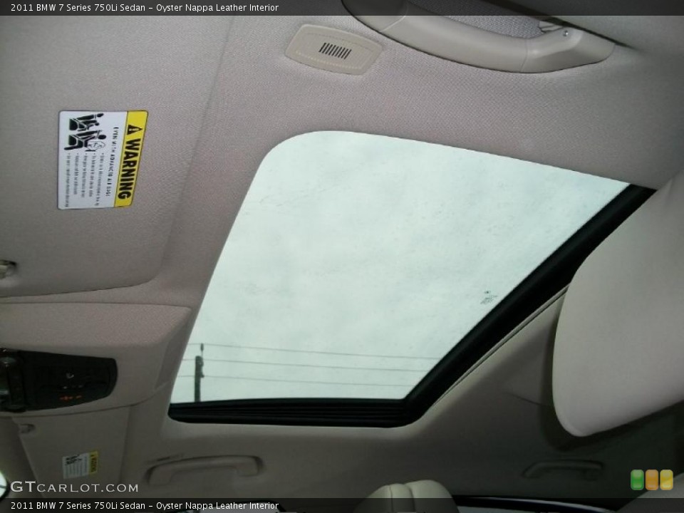 Oyster Nappa Leather Interior Sunroof for the 2011 BMW 7 Series 750Li Sedan #42853282