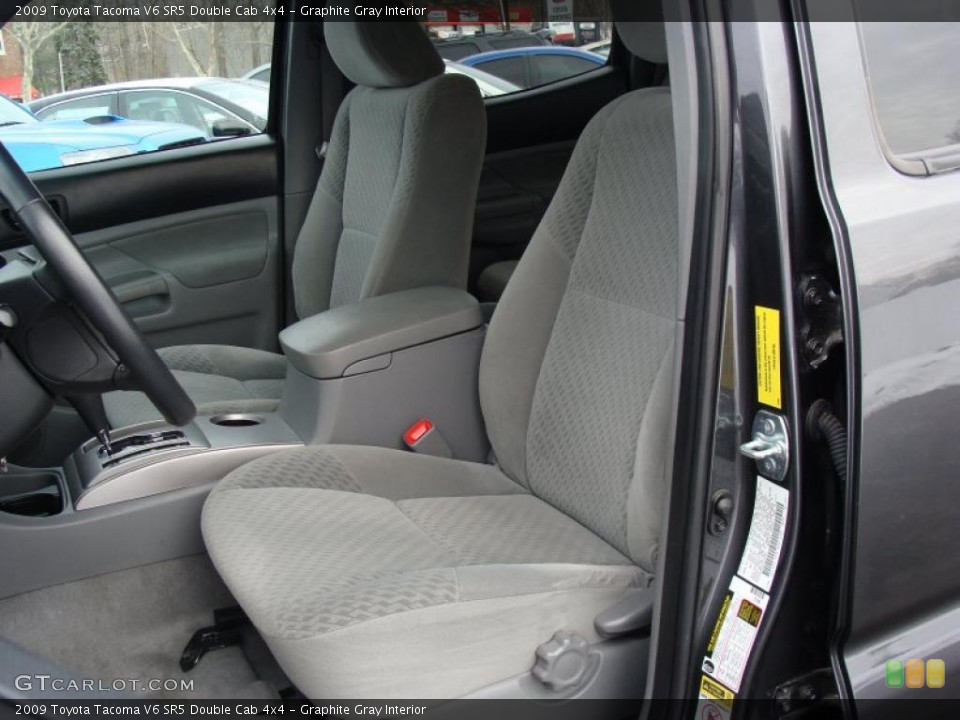 Graphite Gray Interior Photo for the 2009 Toyota Tacoma V6 SR5 Double Cab 4x4 #42860306