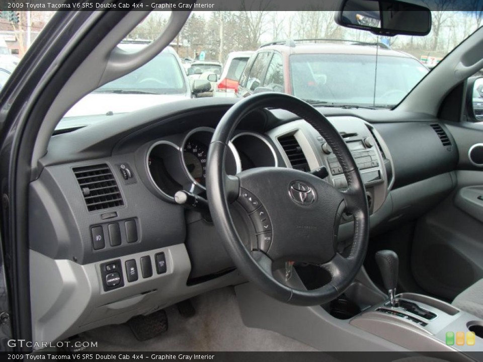 Graphite Gray Interior Photo for the 2009 Toyota Tacoma V6 SR5 Double Cab 4x4 #42860336