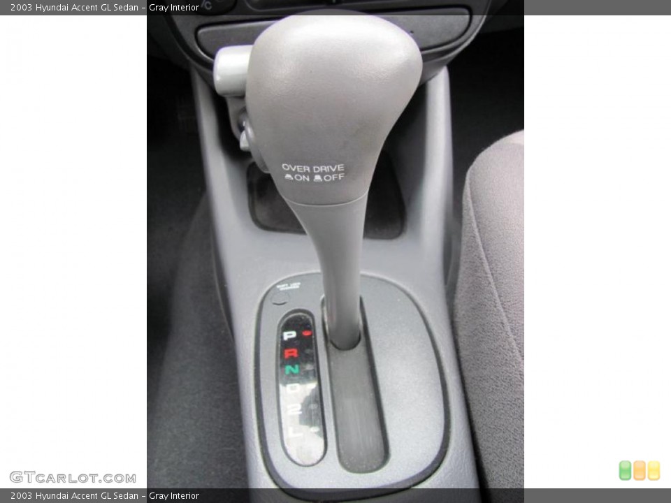 Gray Interior Transmission for the 2003 Hyundai Accent GL Sedan #42863182