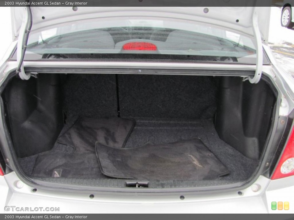 Gray Interior Trunk for the 2003 Hyundai Accent GL Sedan #42863302